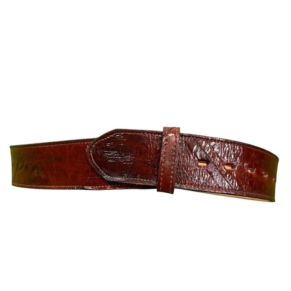 Justin Genuine Eel 230C Leather Belt Men's Size 28 Western